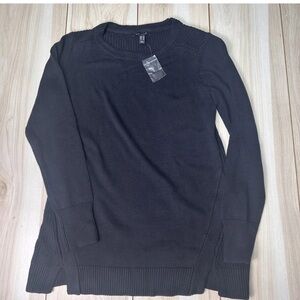 H by Halston Black Knit Pullover Sweater‎ Womens Cotton Blend Size Small